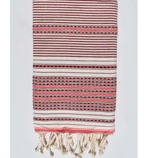 Fouta arabesca coralle Fouta Tunisia - 1