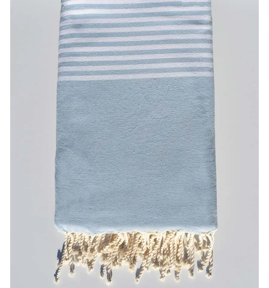 Grande fouta blu chiaro 1.90m*3m Fouta Tunisia - 2