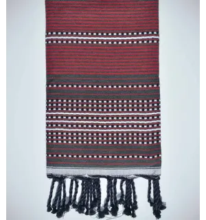 Fouta arabesca rosso segnale Fouta Tunisia - 1