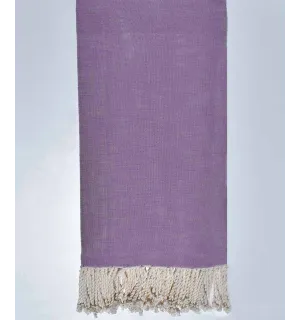 Copriletto fiammato  lilla viola 270*200cm Fouta Tunisia - 1