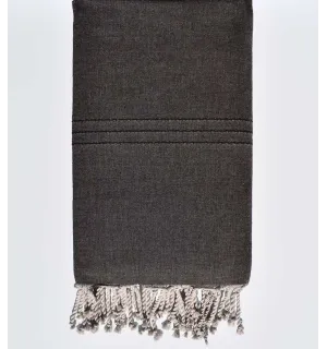 Copridivano marrone scuro Fouta Tunisia - 1