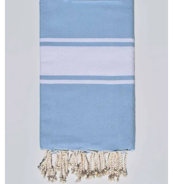 Fouta piatta blu cielo Fouta Tunisia - 1