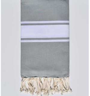 Telo mare color fumo Fouta Tunisia - 1