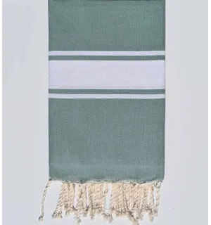 Telo mare piatta verde ufficio Fouta Tunisia - 1