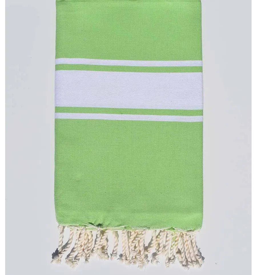 Fouta piatta verde medio Fouta Tunisia - 2