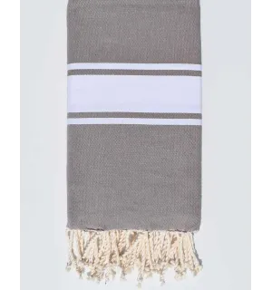 Grande Fouta taupe chiaro 2m/2m Fouta Tunisia - 1