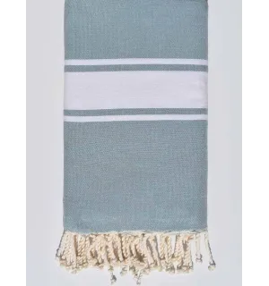 Grande fouta blu cielo con strisce Fouta Tunisia - 1