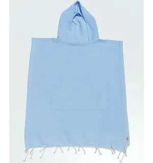 Poncho mare per bambini celeste Fouta Tunisia - 1