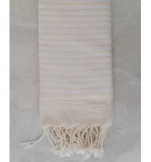 Fouta nido d'ape biscotto 