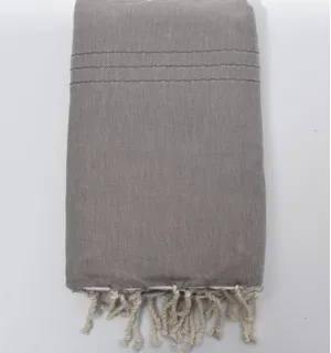 Grande telo mare talpa chiaro 1.50m*2.50m Fouta Tunisia - 1