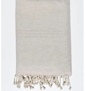 Copriletto lin beige Fouta Tunisia - 1