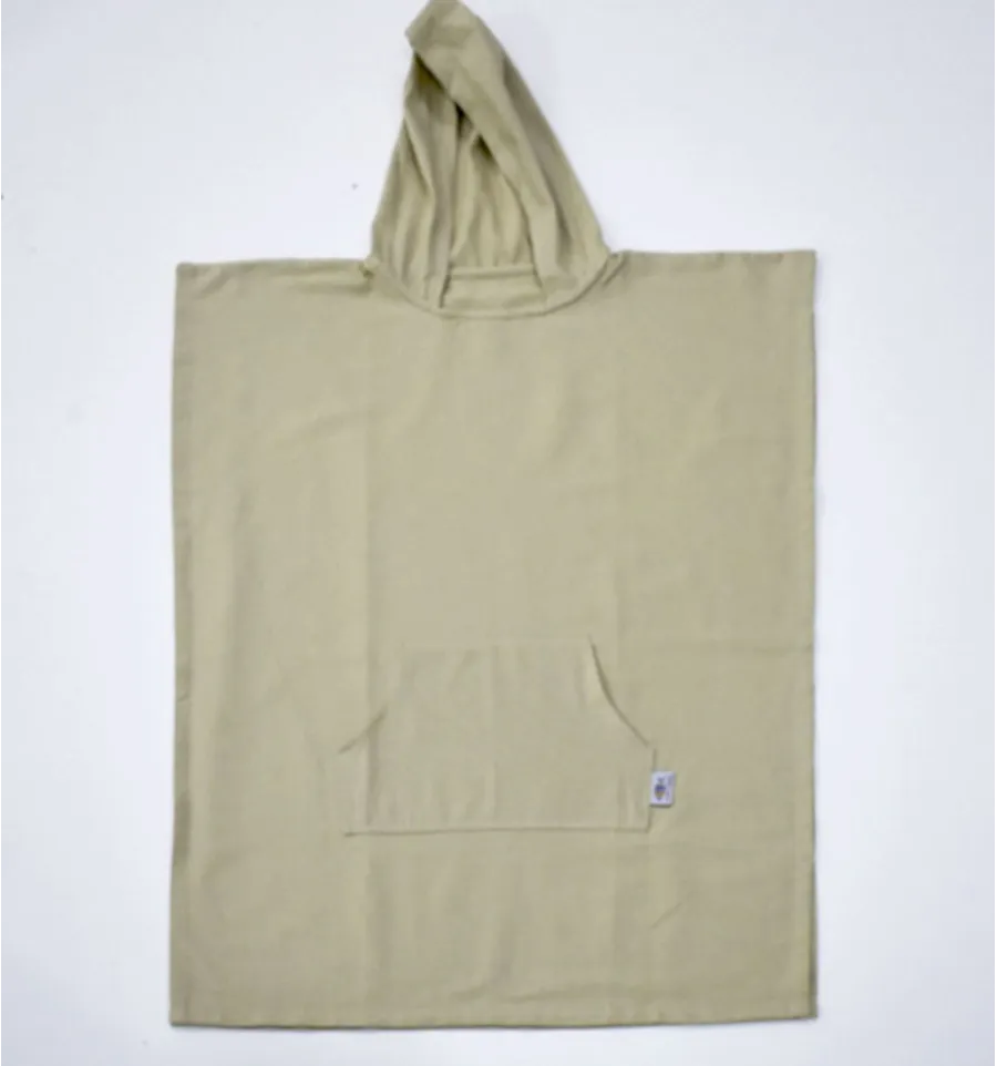Poncho mare beige Fouta Tunisia - 2