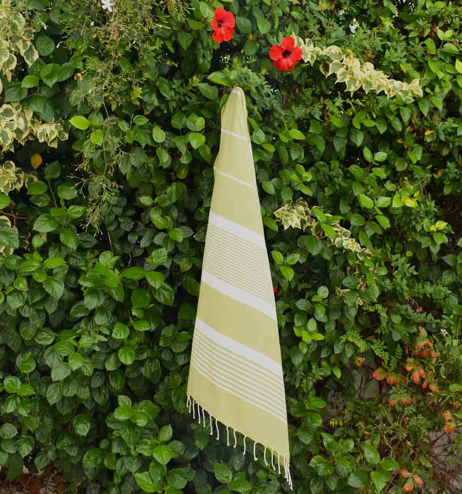 Telo mare arturo colore pistacchio Fouta Tunisia - 4