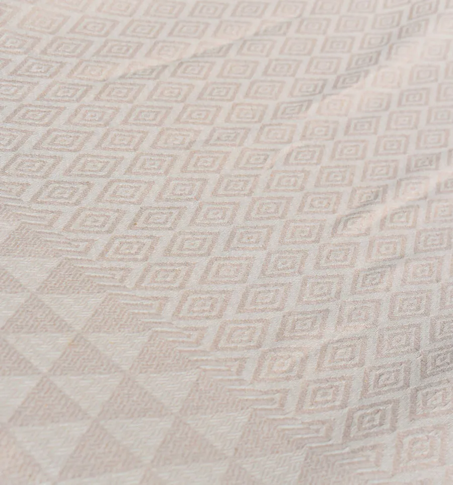 Telo mare jaquard Diamante Beige Fouta Tunisia - 3