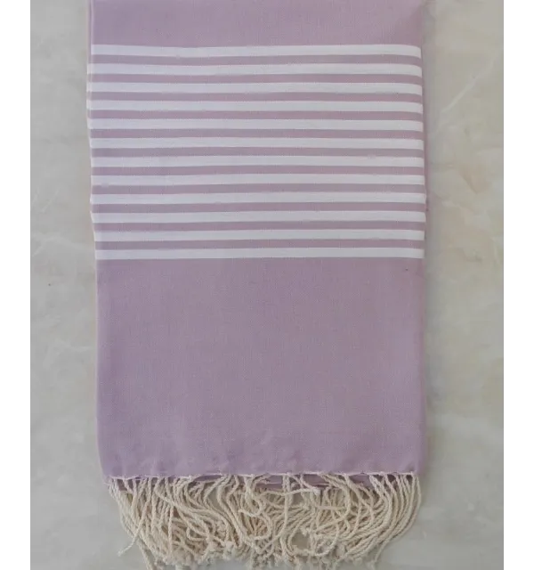 Grande fouta fucsia bordesto lillato 