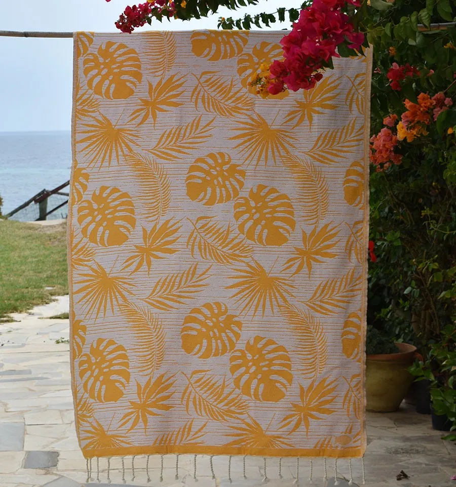 Telo mare Amazon giallo Fouta Tunisia - 2