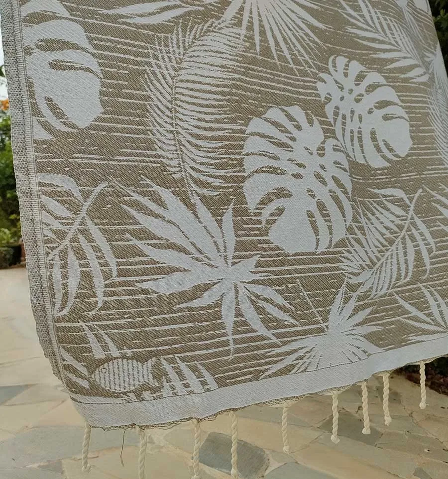 Telo mare Amazon Taupe Fouta Tunisia - 3