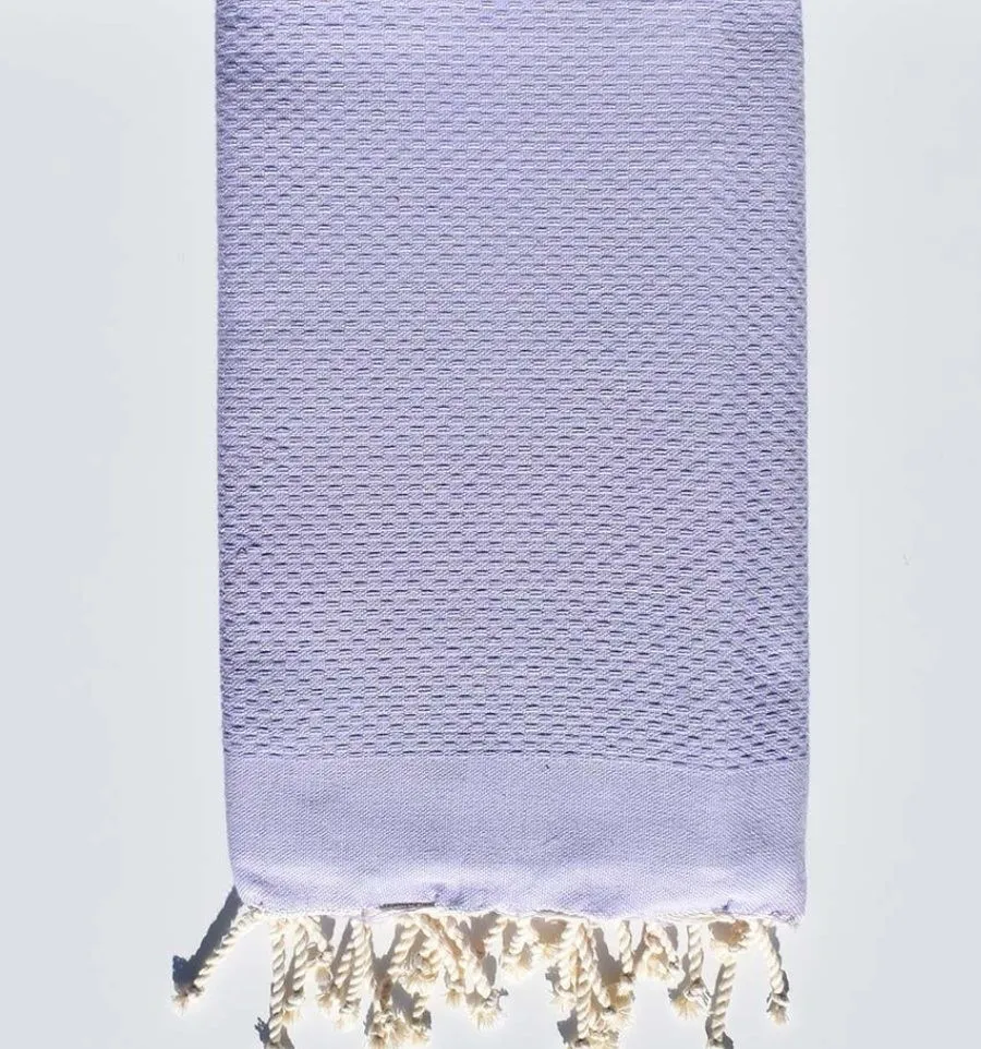 Telo mare unita colore lavanda - FOUTA TUNISIA