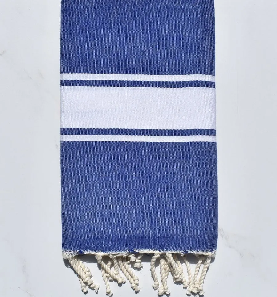 Telo mare blu jeans 100x200 cm - 100 % Cotone - FOUTA TUNISIA