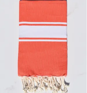 telo marre piatta mandarino scuro - FOUTA TUNISIA