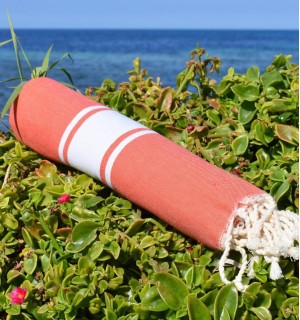 telo marre piatta mandarino scuro - FOUTA TUNISIA 2