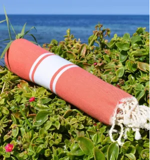 telo marre piatta mandarino scuro - FOUTA TUNISIA 2