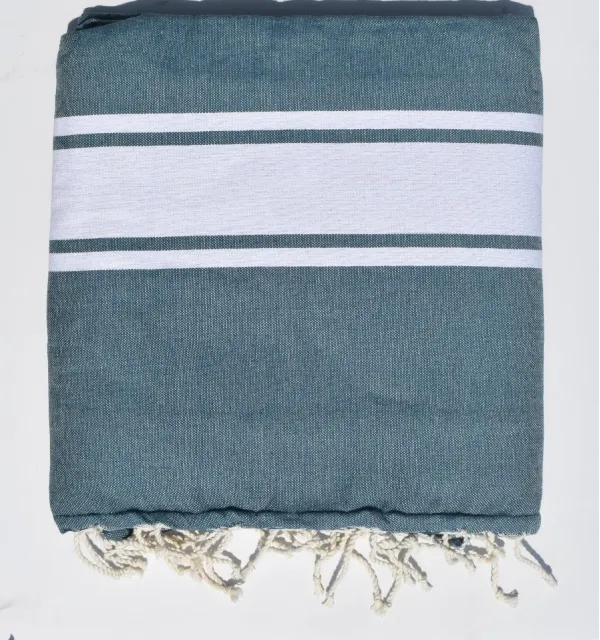 telo mare spugna blu anatra - FOUTA TUNISIA