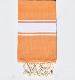 Telo mare giallo ocra - FOUTA TUNISIA