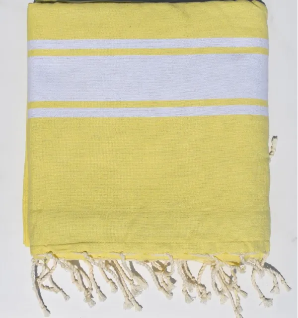 Telo mare spugna giallo - FOUTA TUNISIA