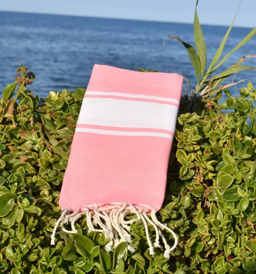 Fouta per bambini rosa chiaro - FOUTA TUNISIA