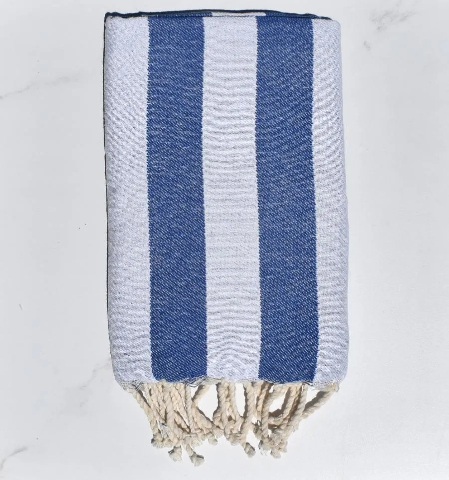 Telo Mare Alaska Blu - 100x200 cm | Righe Eleganti per la Spiaggia