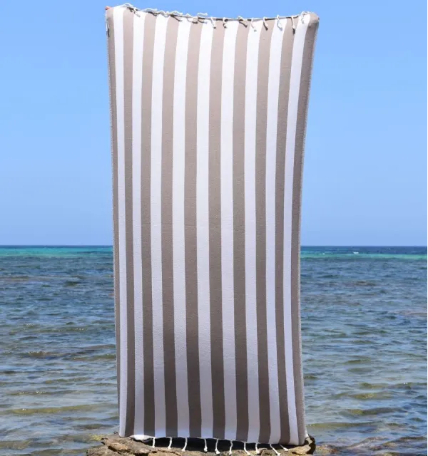 Telo Mare Alaska Taupe - 100x200 cm | Stile Sobrio ed Elegante
