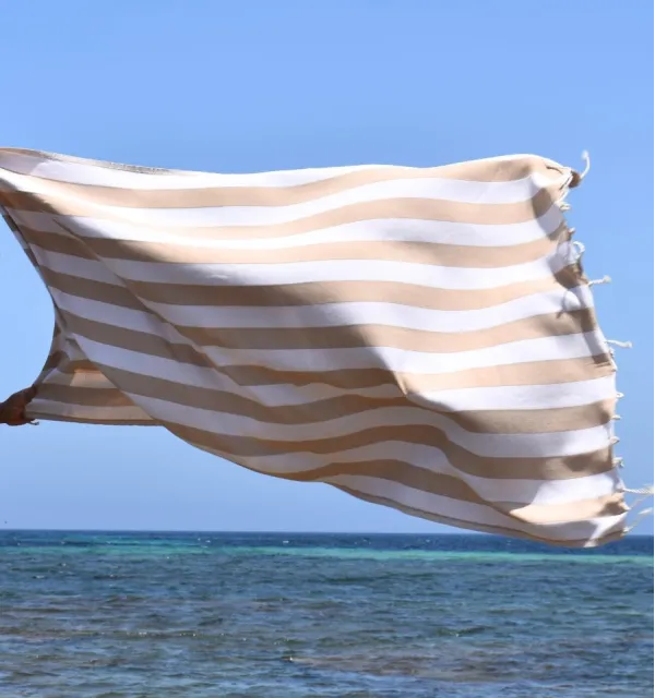 Telo Mare Alaska Beige - 100x200 cm | Stile Naturale ed Elegante