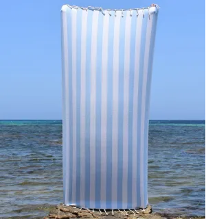 Telo Mare Alaska Azzurro Pastello - 100x200 cm | Freschezza e Stile Estivo