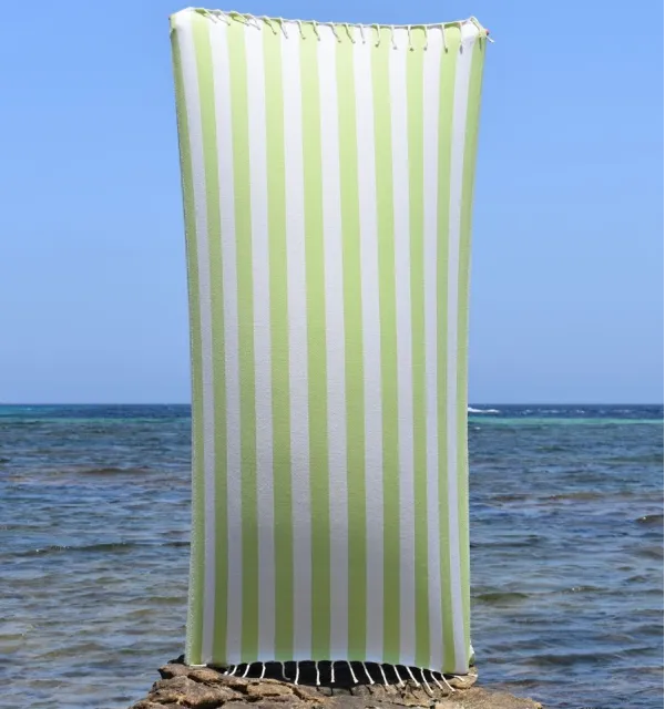 Telo Mare Alaska Verde Pistacchio - 100x200 cm | Freschezza Naturale e Stile Estivo