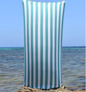 Telo Mare Alaska Verde Petrolio - 100x200 cm | Stile Intenso e Contemporaneo