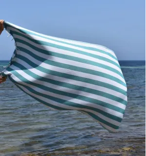 Telo Mare Alaska Verde Petrolio - 100x200 cm | Stile Intenso e Contemporaneo 2