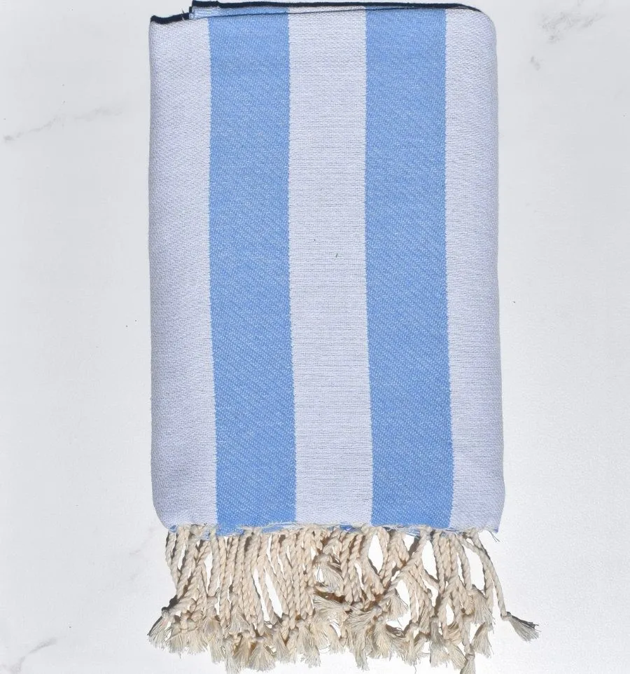 Telo Mare Alaska Azzurro Cielo - 100x200 cm | Colore Leggero e Stile Rilassante