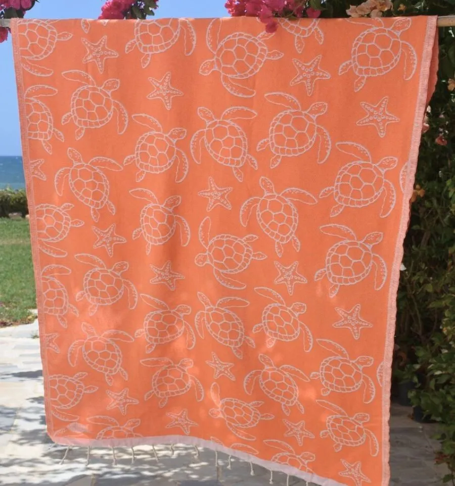 Telo Mare Seychelles Arancione Fluo - Telo Mare