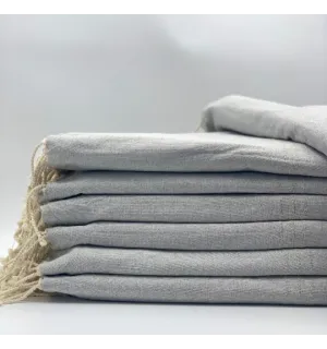 Copridivano unito grigio chiaro - FOUTA TUNISIA 2