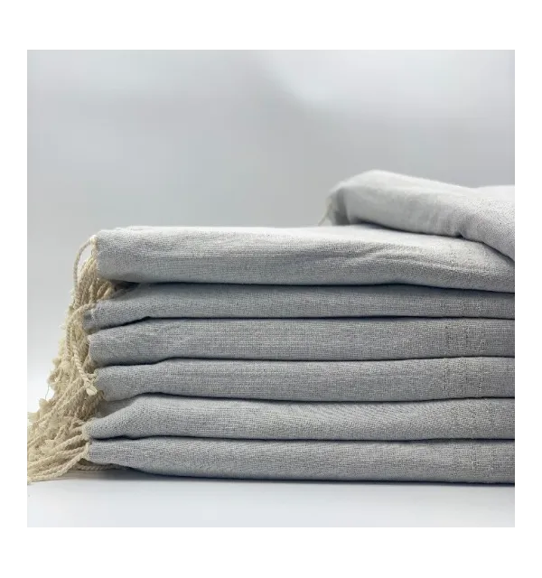 Copridivano unito grigio chiaro - FOUTA TUNISIA