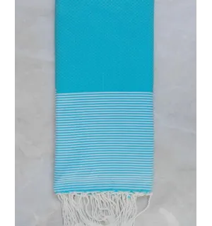 Grande fouta blu turchese 