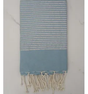 Fouta lurex avio chiaro 