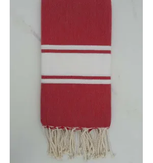 Fouta lurex rosso cardinale 