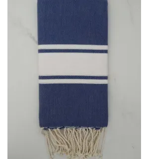 Fouta lurex blu klein 