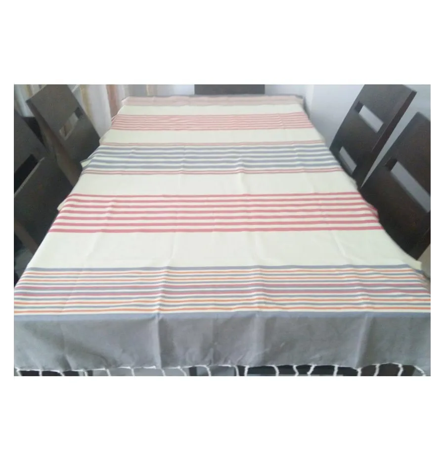 Fouta piatta giallo chiaro e grigio 