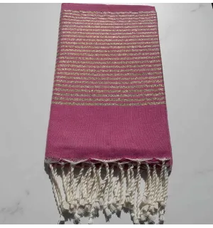 Fouta lurex amaranto  2