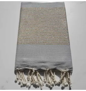 Fouta lurex ardesia  2