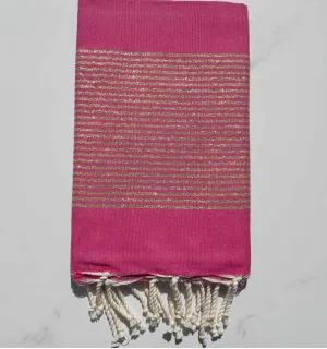 Fouta lurex magenta chiaro 