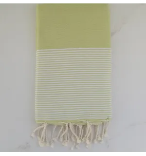 Telo mare nido d'ape verde pistacchio 